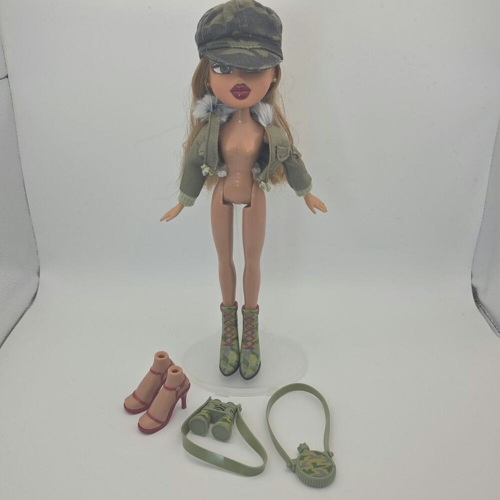 Vintage 2004 Bratz Wildlife Safari Fianna Doll with Some Original Clothing